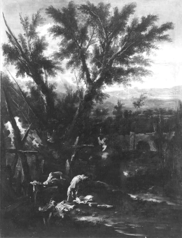 Paesaggio con monaci - Bavarian State Painting Collections, Momaco di baviera